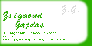 zsigmond gajdos business card